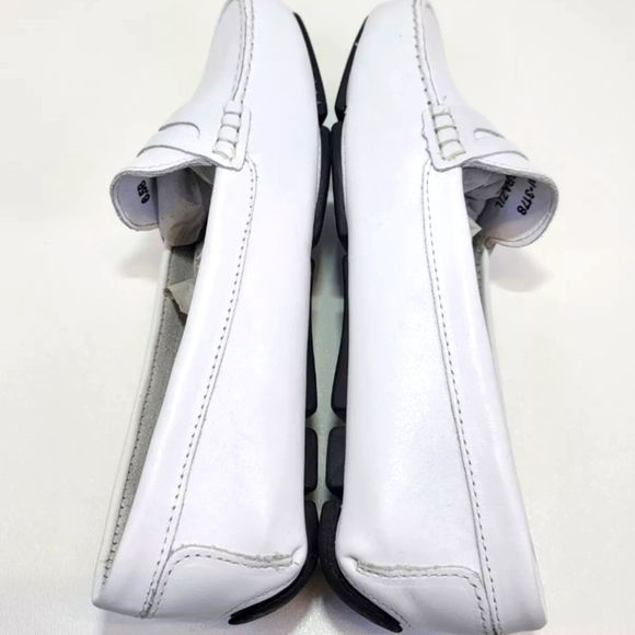 Massimo Mätteo Penny Keeper Loafers White Leather Women's 6.5B NIB MM-3178 - Picture 12 of 15